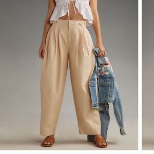 Maeve Utility Barrel Trouser Pants, NWOT